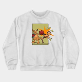 no monkeys were harmed in the making of this t-shirt. Crewneck Sweatshirt